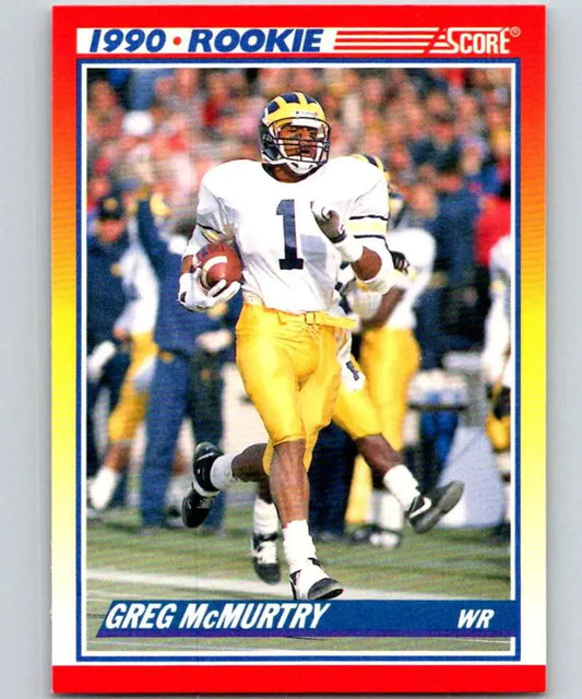 1990 Score #650 Greg McMurtry NM-MT RC Rookie New England Patriots Football Card