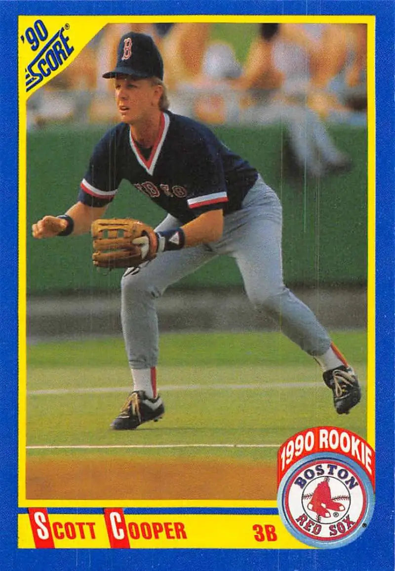 1990 Score #651 Scott Cooper EX Excellent RC Rookie Boston Red Sox Baseball Card - Baseball Card Single