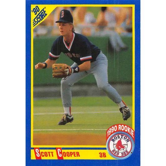 1990 Score #651 Scott Cooper NM-MT RC Rookie Boston Red Sox Baseball Card - Baseball Card Single
