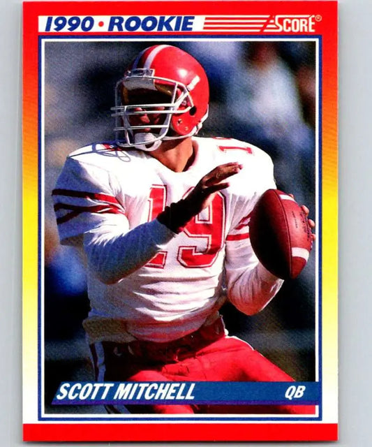 1990 Score #651 Scott Mitchell NM-MT RC Rookie Miami Dolphins Football Card - Football Card Single