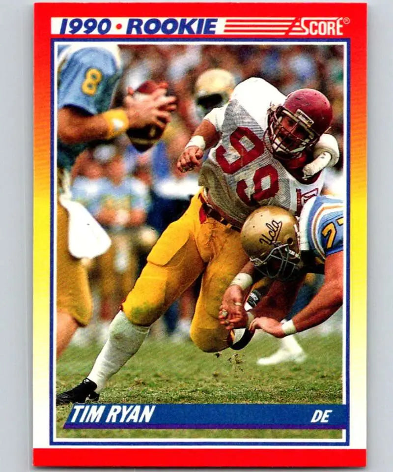 1990 Score #652 Tim Ryan NM-MT RC Rookie Chicago Bears Football Card - Football Card Single