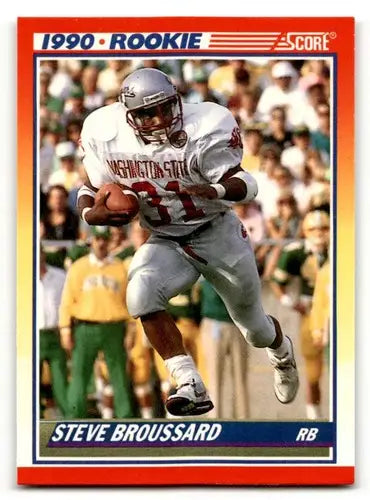 Original gloss Steve Broussard Atlanta rookie card from 1990 Score #655 broussard atlanta falcons