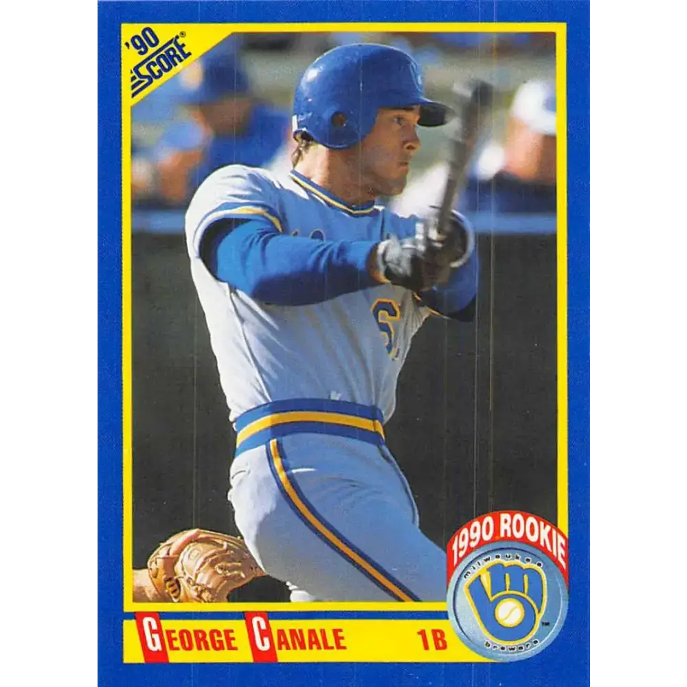 1990 Score #656 George Canale NM-MT RC Rookie Milwaukee Brewers Baseball Card - Baseball Card Single