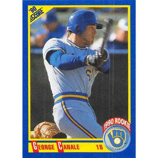 1990 Score #656 George Canale NM-MT RC Rookie Milwaukee Brewers Baseball Card - Baseball Card Single