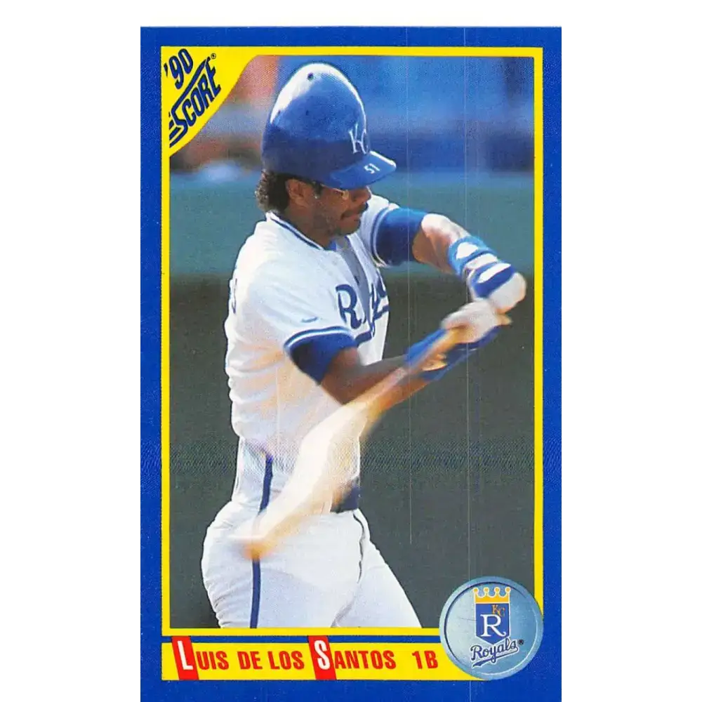 1990 Score #659 Luis de los Santos NM-MT Kansas City Royals Baseball Card - Baseball Card Single