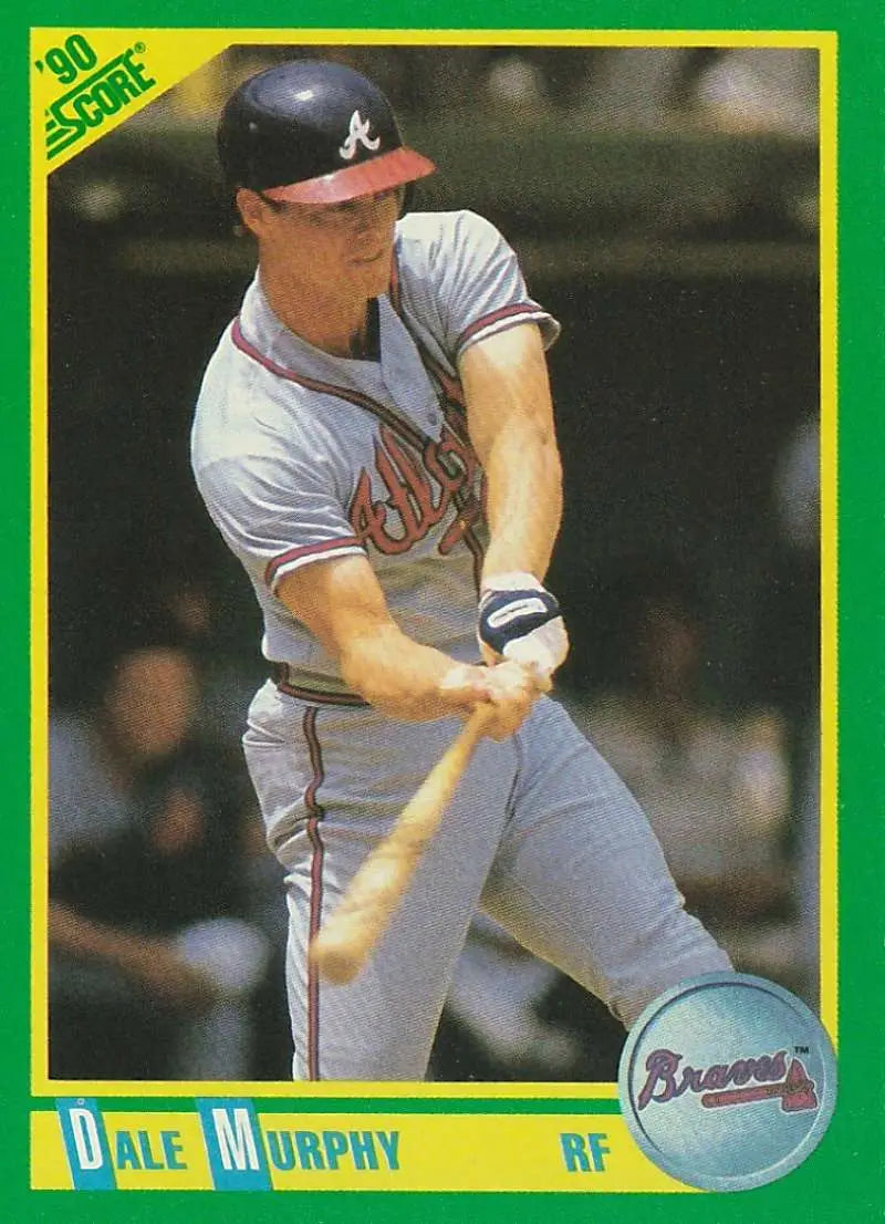1990 Score #66 Dale Murphy EX Excellent Atlanta Braves Baseball Card - Baseball Card Single