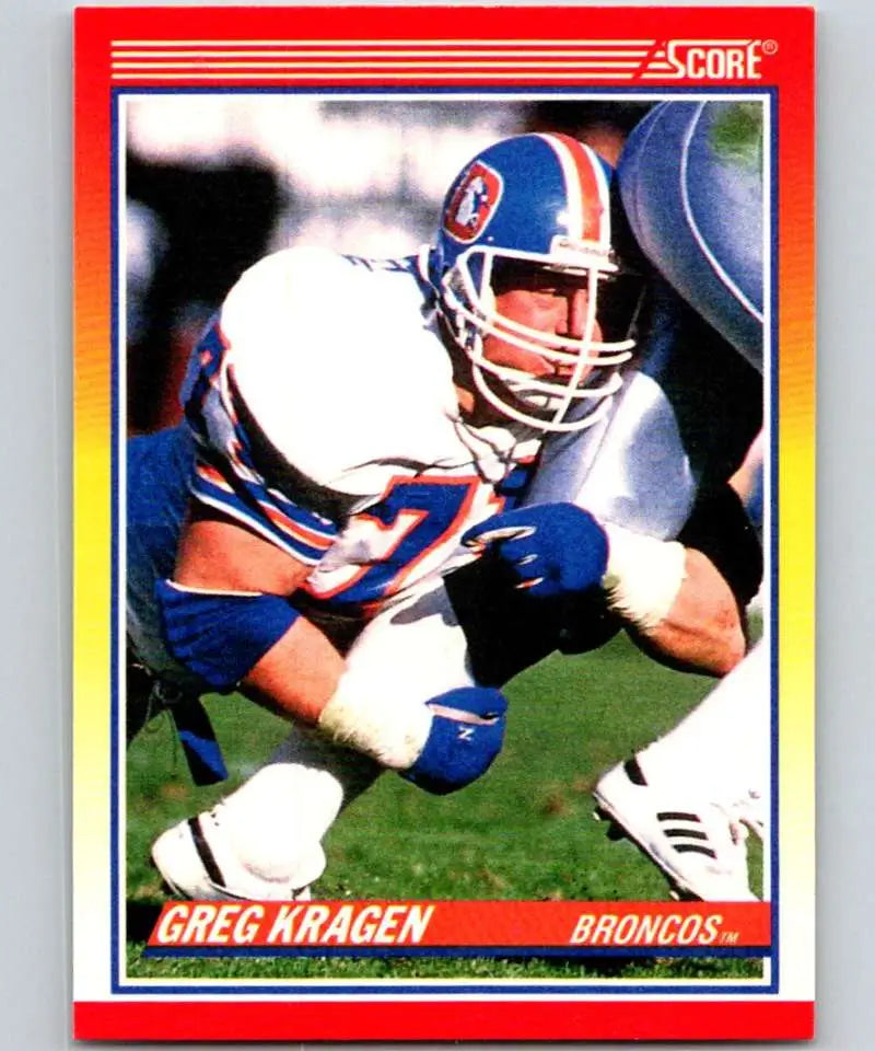 1990 Score #660 Greg Kragen NM-MT Denver Broncos Football Card - Football Card Single