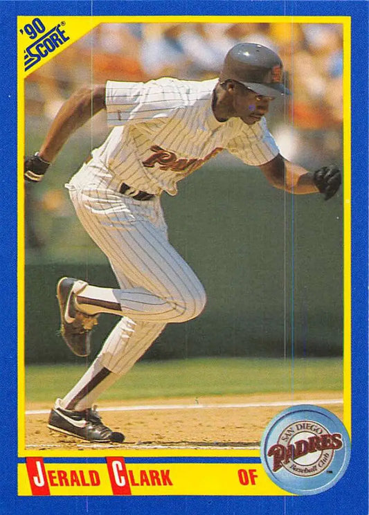 1990 Score #660 Jerald Clark EX Excellent San Diego Padres Baseball Card - Baseball Card Single