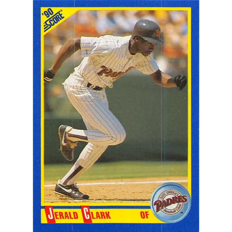 1990 Score #660 Jerald Clark NM-MT San Diego Padres Baseball Card - Baseball Card Single
