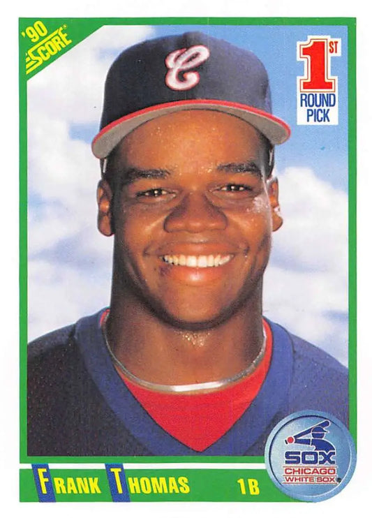 1990 Score #663 Frank Thomas EX Excellent RC Rookie Chicago White Sox Baseball Card - Baseball Card Single