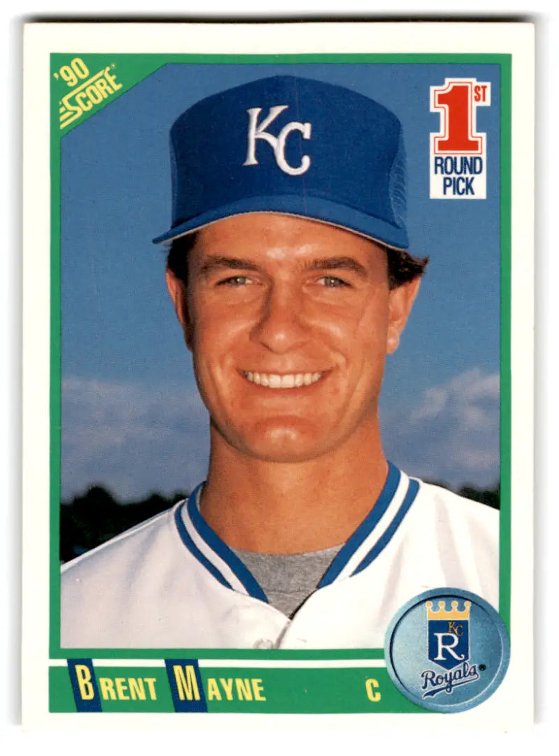 1990 Score #664 Brent Mayne NM-MT RC Rookie Royals ID:70083 - Baseball Card Single