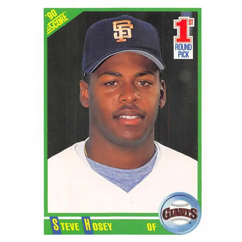 1990 Score #666 Steve Hosey NM-MT RC Rookie San Francisco Giants Baseball Card - Baseball Card Single
