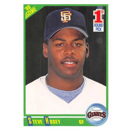 1990 Score #666 Steve Hosey NM-MT RC Rookie San Francisco Giants Baseball Card - Baseball Card Single