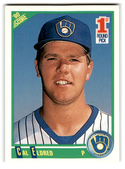 1990 Score #669 Cal Eldred NM-MT RC Rookie Brewers ID:70070 - Baseball Card Single