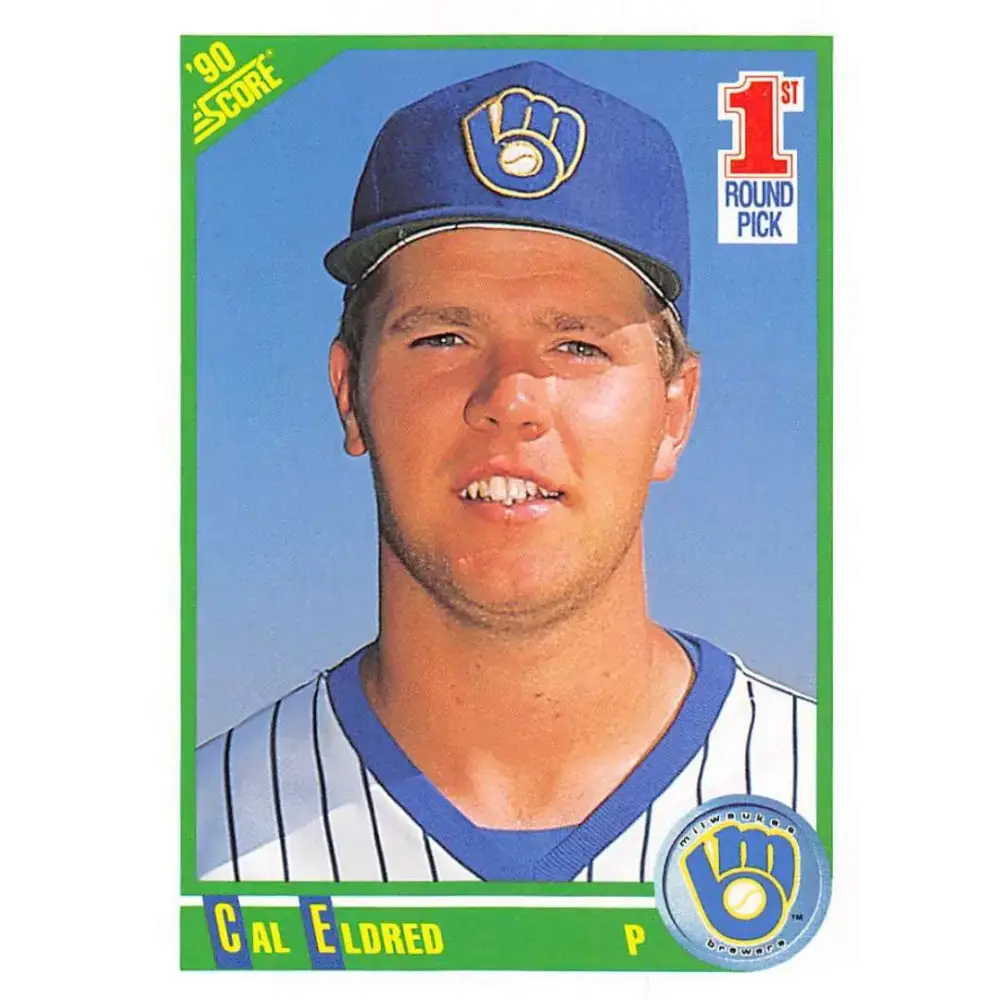 1990 Score #669 Cal Eldred NM-MT RC Rookie Milwaukee Brewers Baseball Card - Baseball Card Single