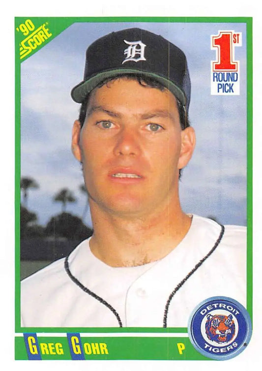1990 Score #679 Greg Gohr EX Excellent RC Rookie Detroit Tigers Baseball Card - Baseball Card Single