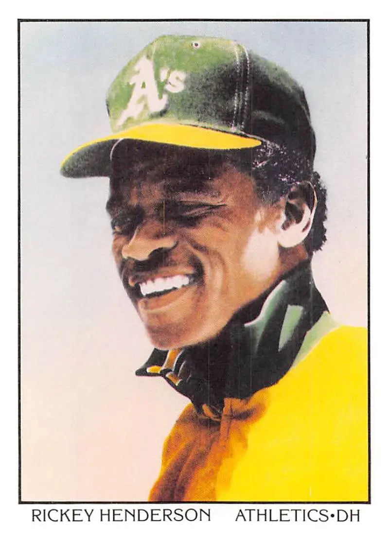 1990 Score #686 Rickey Henderson EX Excellent Oakland Athletics Baseball Card - Baseball Card Single