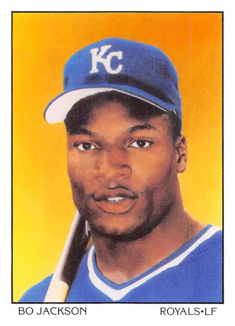 1990 Score #687 Bo Jackson EX Excellent Kansas City Royals Baseball Card - Baseball Card Single