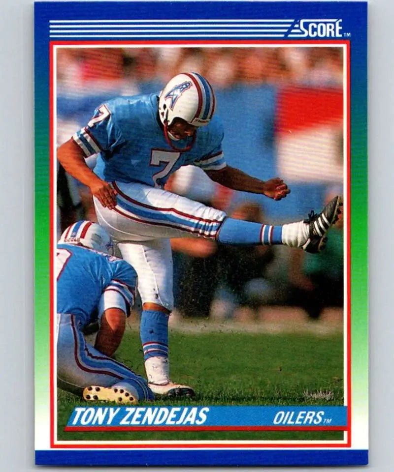1990 Score #69 Tony Zendejas NM-MT Houston Oilers Football Card - Football Card Single