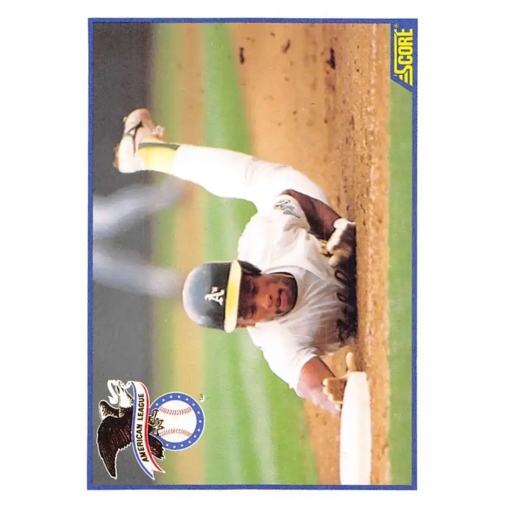 1990 Score #698 Rickey Henderson AL NM-MT Oakland Athletics Baseball Card - Baseball Card Single