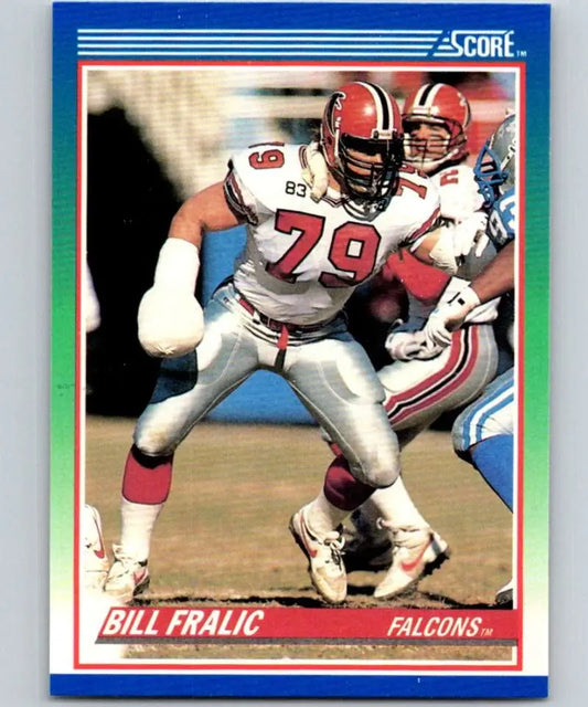 1990 Score #7 Bill Fralic NM-MT Atlanta Falcons Football Card