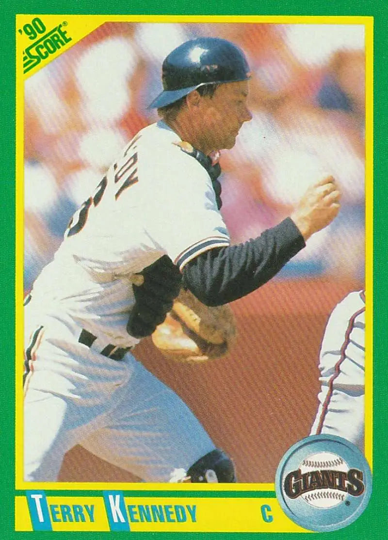 1990 Score #7 Terry Kennedy EX Excellent San Francisco Giants Baseball Card - Baseball Card Single