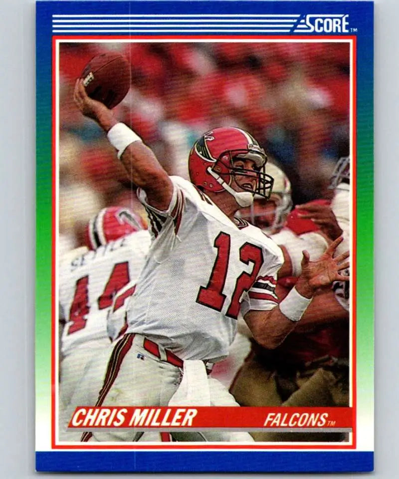 1990 Score #70 Chris Miller NM-MT Atlanta Falcons Football Card - Football Card Single