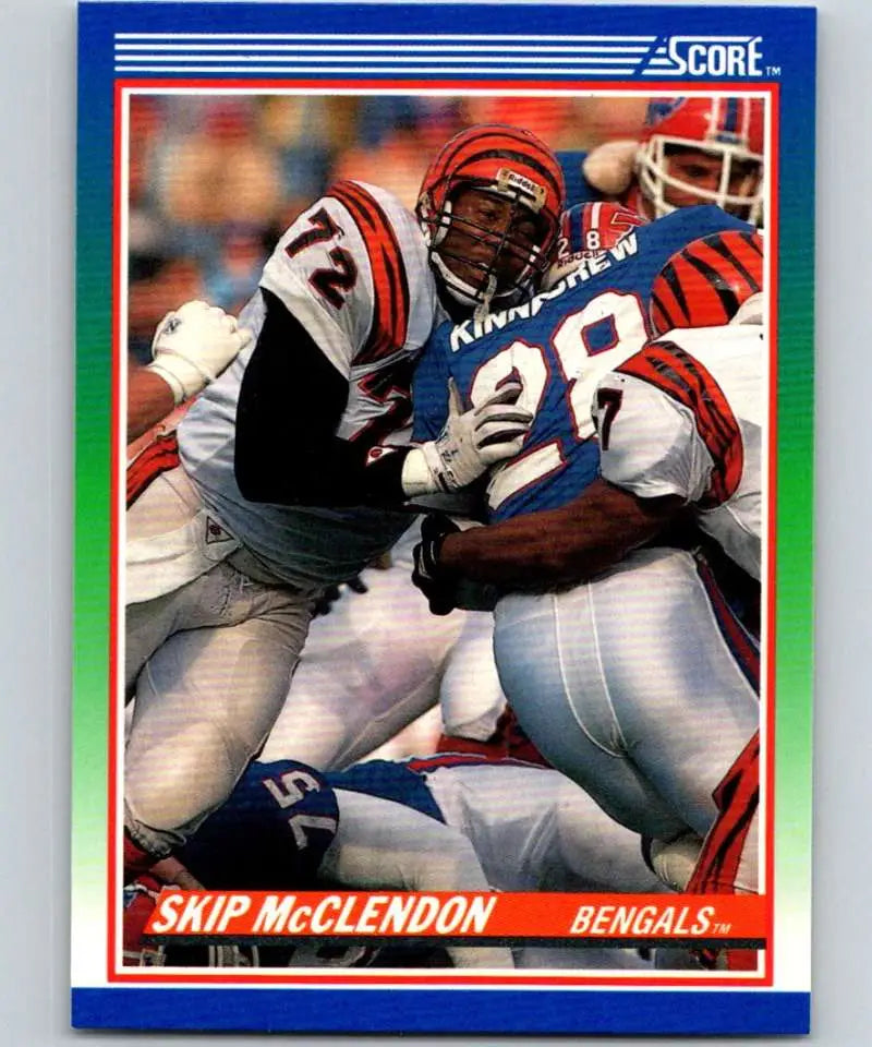 1990 Score #72 Skip McClendon NM-MT RC Rookie Cincinnati Bengals Football Card - Football Card Single
