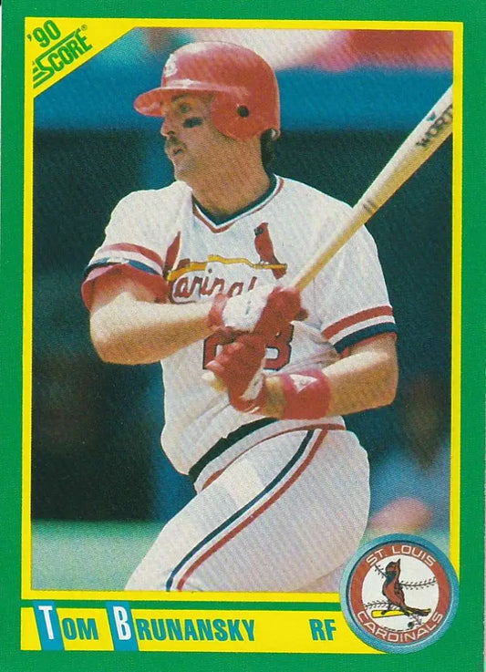 1990 Score #72 Tom Brunansky EX Excellent St. Louis Cardinals Baseball Card - Baseball Card Single