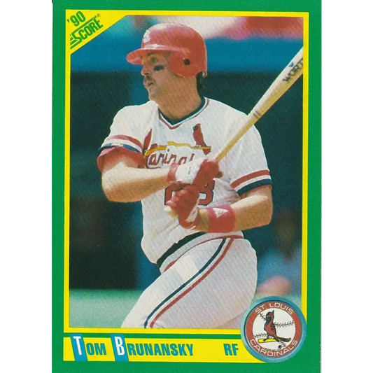 1990 Score #72 Tom Brunansky NM-MT St. Louis Cardinals Baseball Card - Baseball Card Single