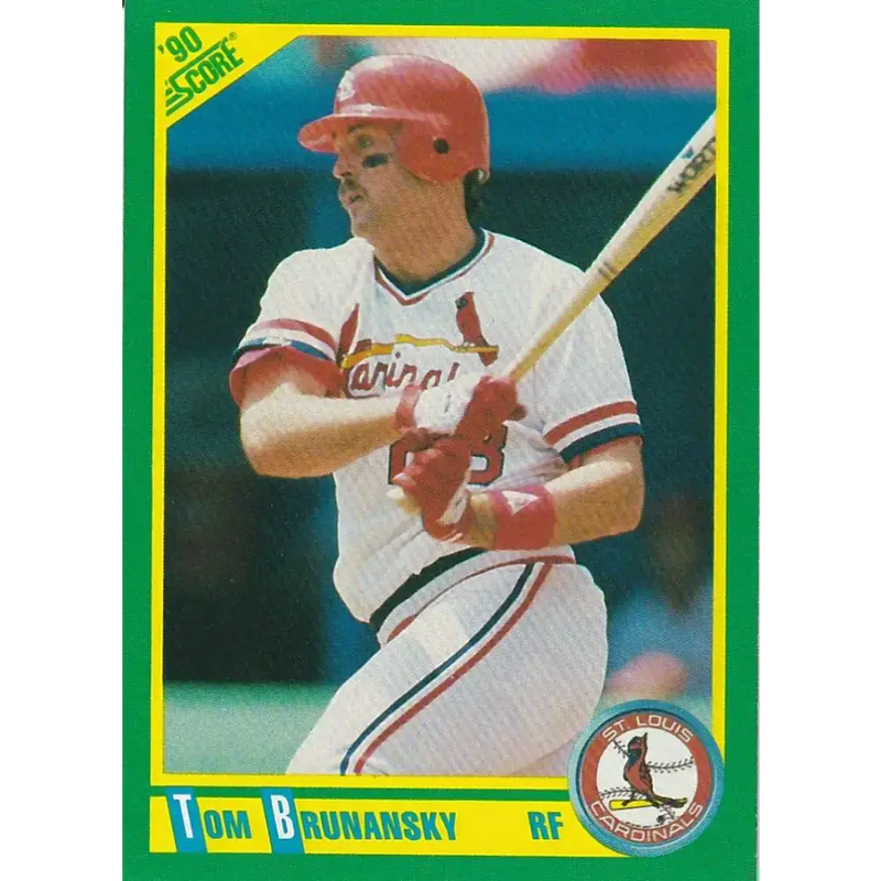 1990 Score #72 Tom Brunansky NM-MT St. Louis Cardinals Baseball Card - Baseball Card Single
