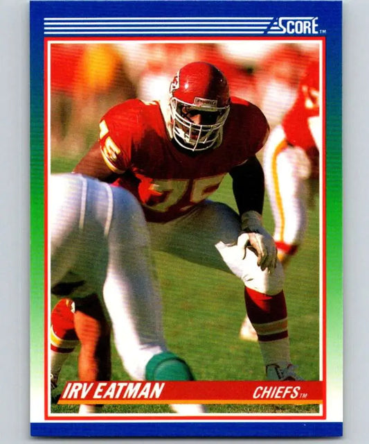 1990 Score #76 Irv Eatman NM-MT Kansas City Chiefs Football Card