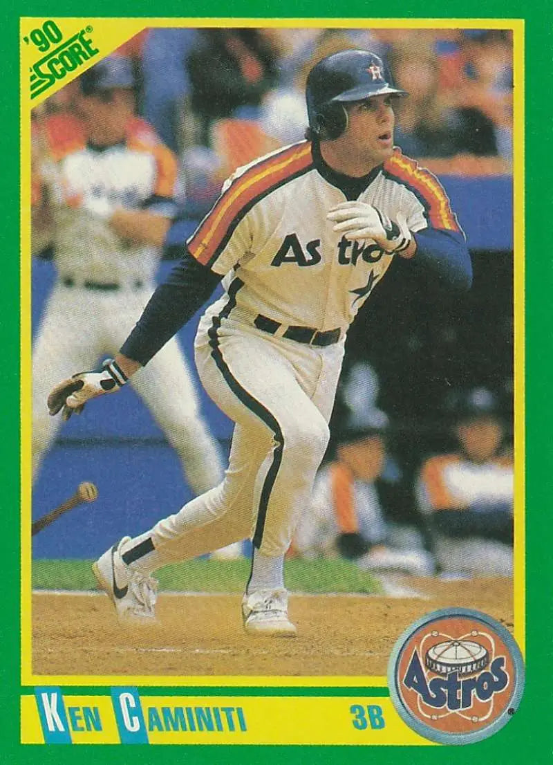 1990 Score #76 Ken Caminiti EX Excellent Houston Astros Baseball Card - Baseball Card Single