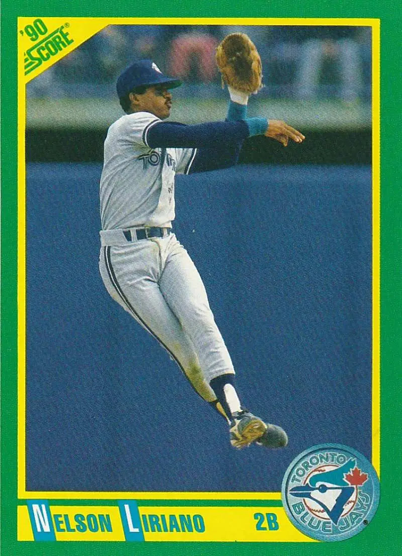 1990 Score #77 Nelson Liriano EX Excellent Toronto Blue Jays Baseball Card - Baseball Card Single