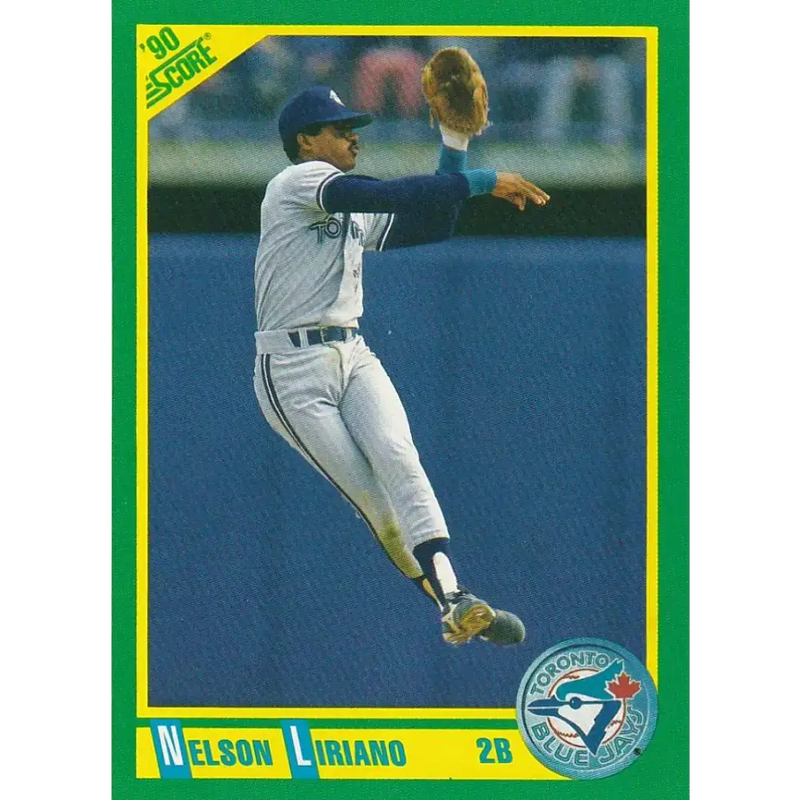 1990 Score #77 Nelson Liriano NM-MT Toronto Blue Jays Baseball Card - Baseball Card Single