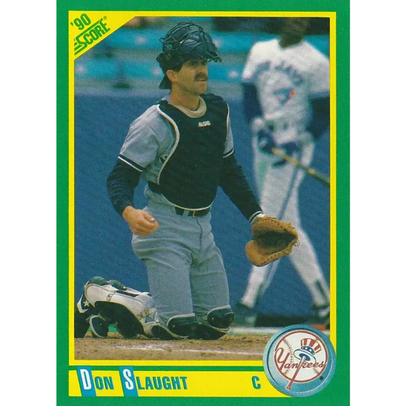 1990 Score #79 Don Slaught NM-MT New York Yankees Baseball Card - Baseball Card Single