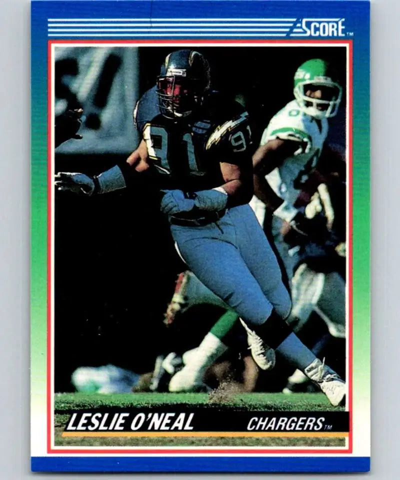 1990 Score #8 Leslie O’Neal NM-MT San Diego Chargers Football Card - Football Card Single