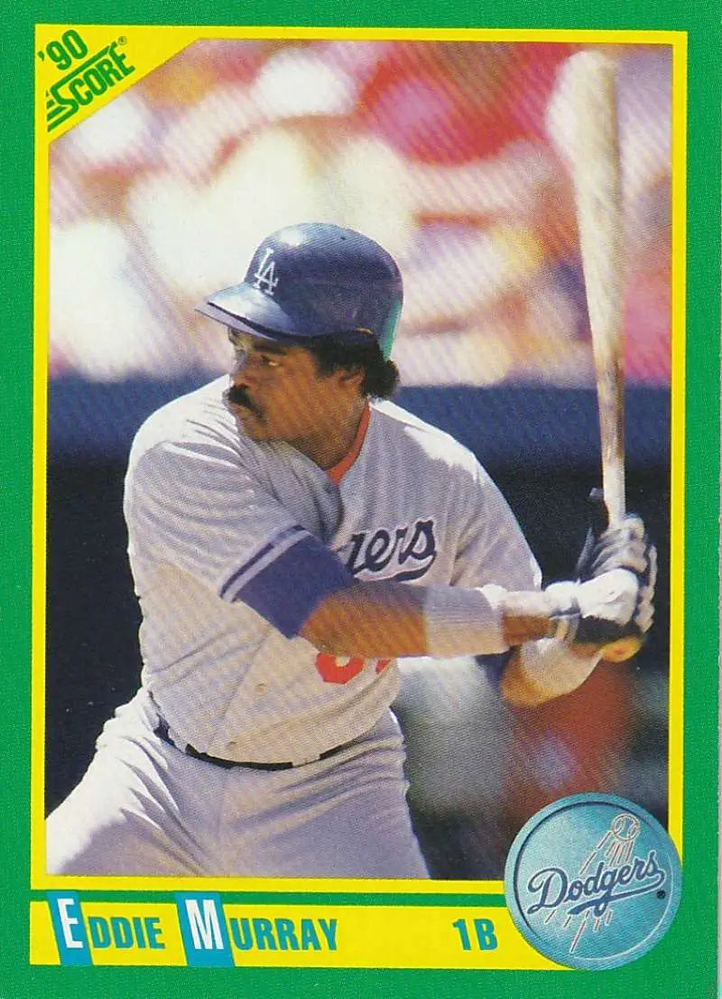 1990 Score #80 Eddie Murray EX Excellent Los Angeles Dodgers Baseball Card