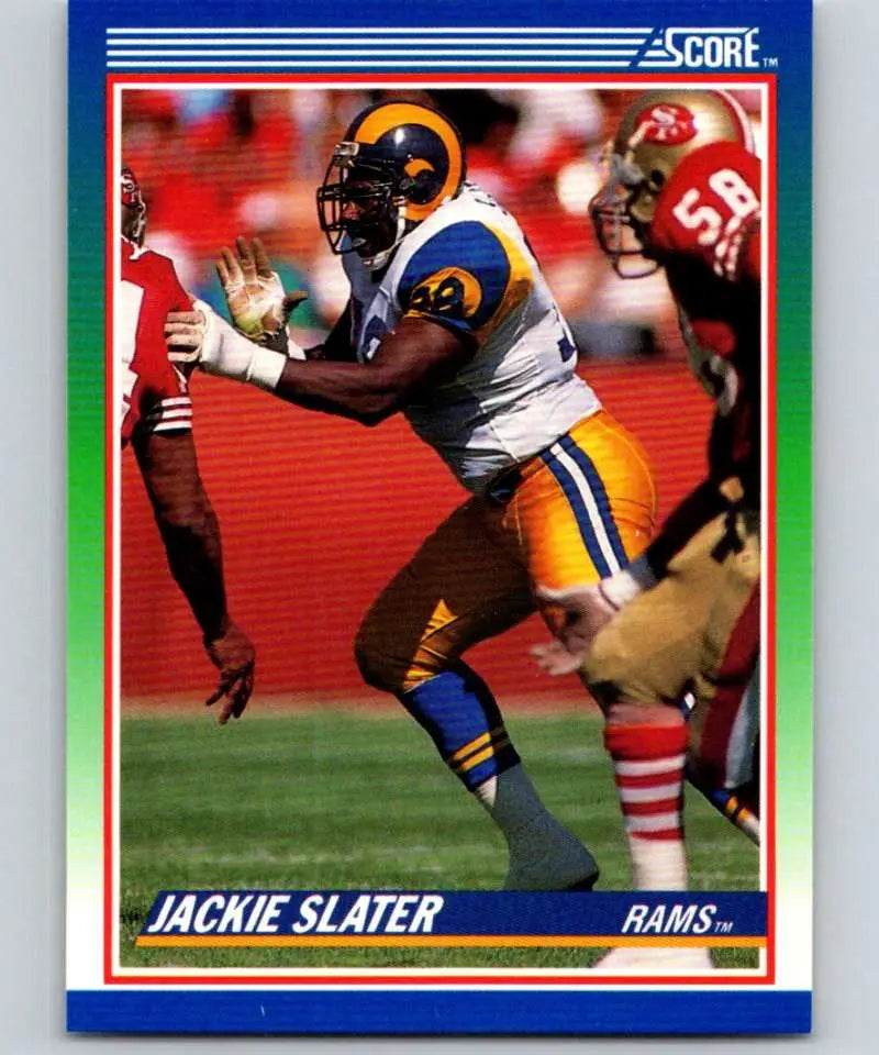 1990 Score #81 Jackie Slater NM-MT Los Angeles Rams Football Card - Football Card Single
