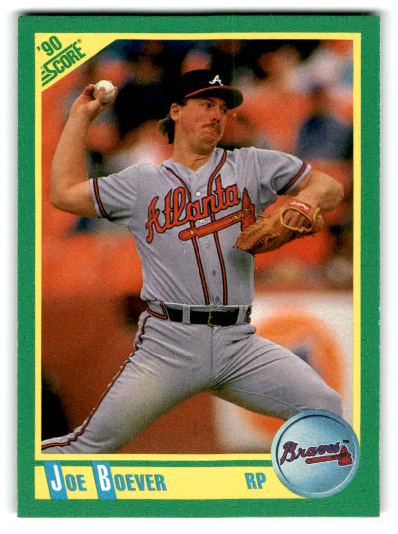 1990 Score #81 Joe Boever NM-MT Braves ID:70055 - Baseball Card Single