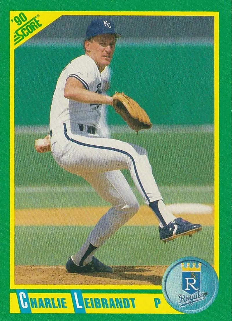 1990 Score #82 Charlie Leibrandt EX Excellent Kansas City Royals Baseball Card - Baseball Card Single