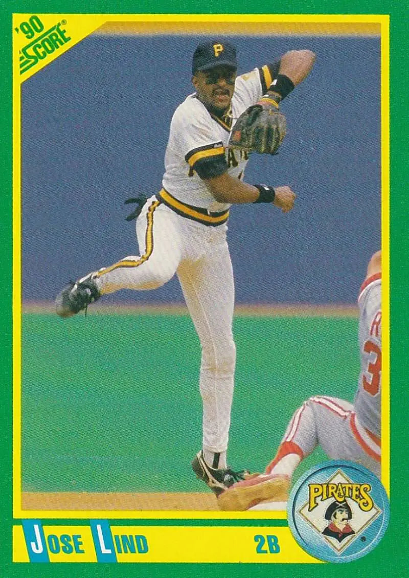 1990 Score #83 Jose Lind EX Excellent Pittsburgh Pirates Baseball Card - Baseball Card Single
