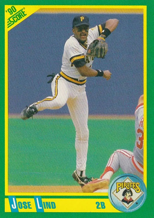 1990 Score #83 Jose Lind EX Excellent Pittsburgh Pirates Baseball Card - Baseball Card Single