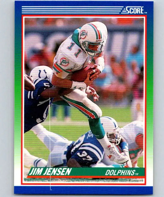 1990 Score #84 Jim Jensen NM-MT Miami Dolphins Football Card