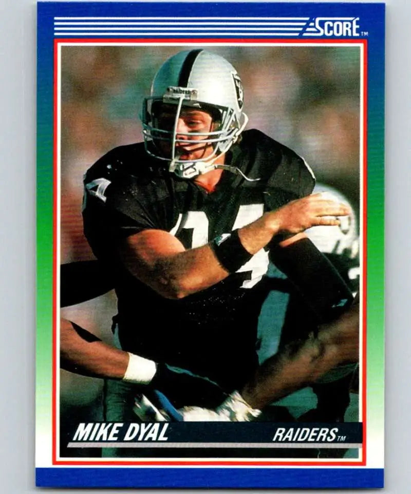 1990 Score #86 Mike Dyal NM-MT RC Rookie Los Angeles Raiders Football Card - Football Card Single