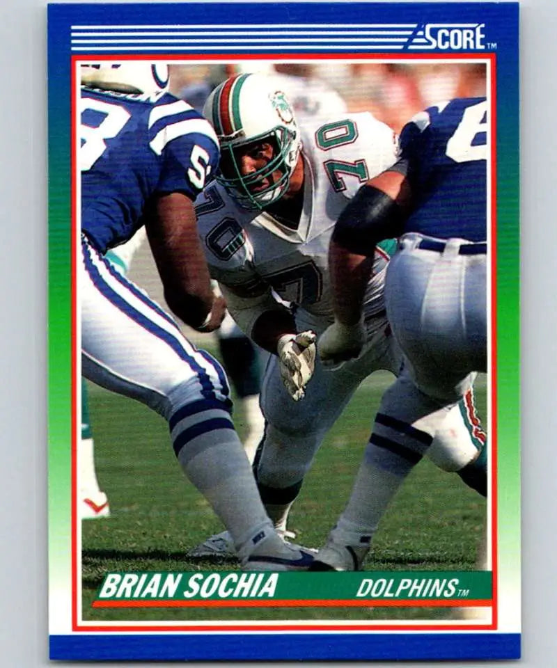 1990 Score #88 Brian Sochia NM-MT Miami Dolphins Football Card - Football Card Single