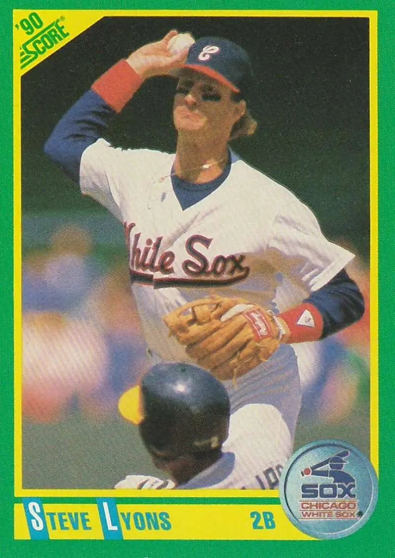 1990 Score #88 Steve Lyons EX Excellent Chicago White Sox Baseball Card - Baseball Card Single