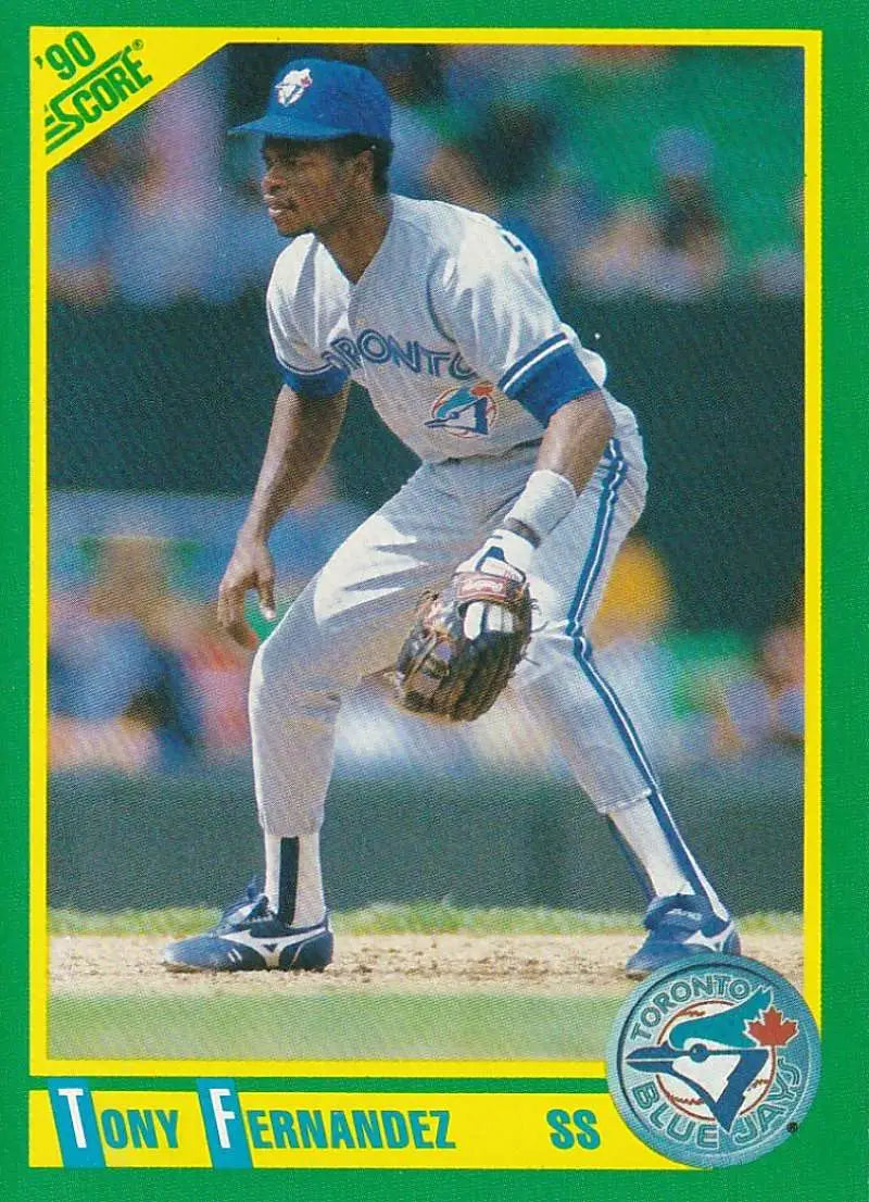 1990 Score #89 Tony Fernandez EX Excellent Toronto Blue Jays Baseball Card - Baseball Card Single