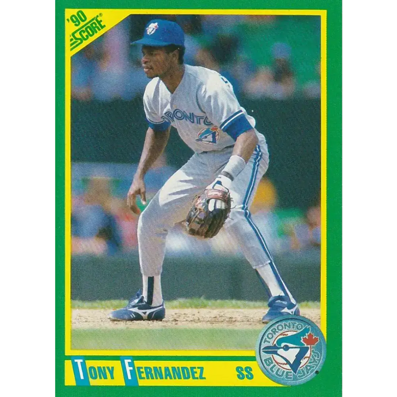 1990 Score #89 Tony Fernandez NM-MT Toronto Blue Jays Baseball Card - Baseball Card Single