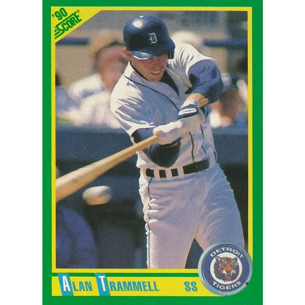 1990 Score #9 Alan Trammell NM-MT Detroit Tigers Baseball Card - Baseball Card Single